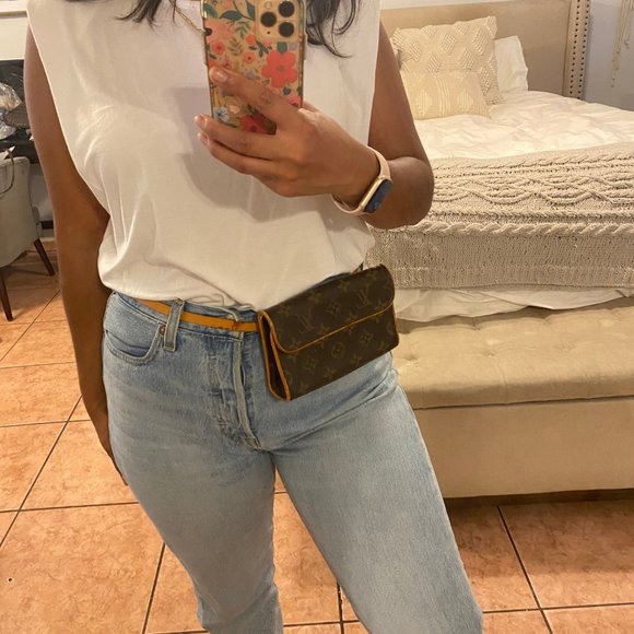 ❌❌❌❌sold ❌❌❌❌Louis Vuitton LV Shoulder Bag Pochette Florentine Browns Monogram - Picture 3 of 10